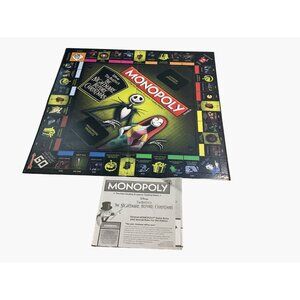 Monopoly: The Nightmare Before Christmas Edition Instruction Manual Board Game O